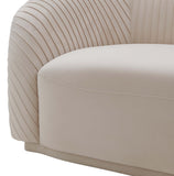 Yara Pleated Velvet Sofa Beige TOV-S6457