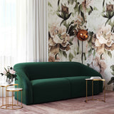 Yara Pleated Velvet Sofa Forest Green TOV-S6458