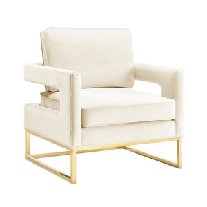 Avery Cream Velvet Chair