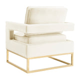 Avery Cream Velvet Chair