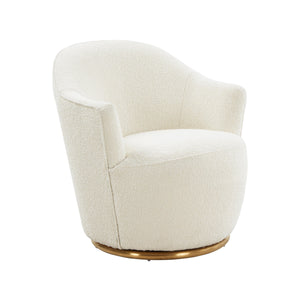 Skyla Boucle Swivel Chair