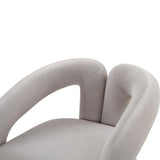 Jenn Grey Velvet Accent Chair