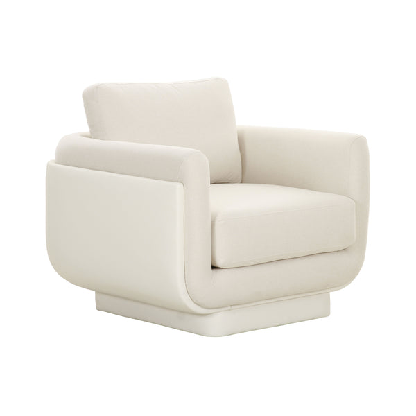 Rhonnie Cream Monotone Armchair Cream TOV-S68536
