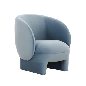 Kiki Blue Stone Velvet Accent Chair Blue TOV-S68549