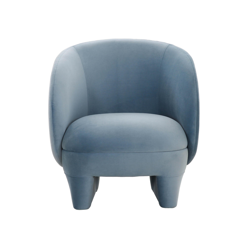 Kiki Blue Stone Velvet Accent Chair Blue TOV-S68549