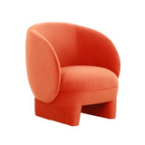 Kiki Paprika Orange Velvet Accent Chair Orange TOV-S68550