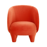 Kiki Paprika Orange Velvet Accent Chair Orange TOV-S68550