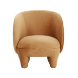 Kiki Cognac Velvet Accent Chair Cognac TOV-S68551