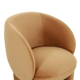 Kiki Cognac Velvet Accent Chair Cognac TOV-S68551