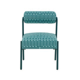 TOV Furniture Jolene Green Patterned Linen Accent Chair Green,Teal 20.8"W x 24.3"D x 29"H