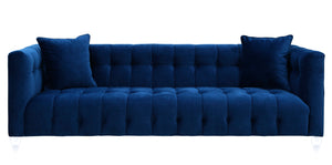 Bea Navy Velvet Sofa