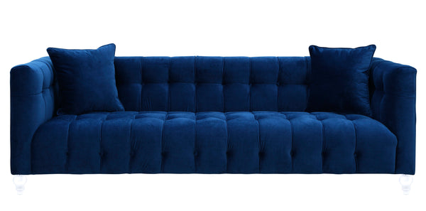 Bea Navy Velvet Sofa