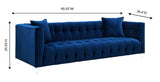 Bea Navy Velvet Sofa