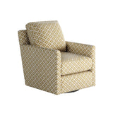 Fusion 21-02G-C Transitional Swivel Glider Chair 21-02G-C Owen Straw Swivel Glider