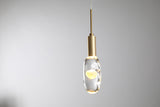 Bethel Gold LED Pendant in Aluminum & Glass