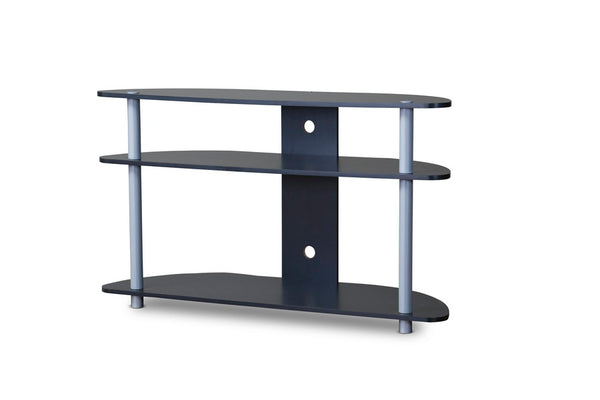 Baxton Studio Orbit Black and Silver TV Stand