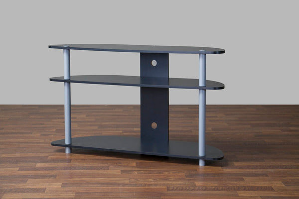 Baxton Studio Orbit Black and Silver TV Stand