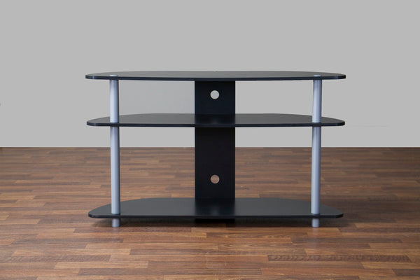 Baxton Studio Orbit Black and Silver TV Stand