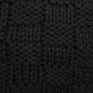 HiEnd Accents Chess Knit Throw TR1735-OS-BL Black 85% acrylic, 15% wool 50x60x2