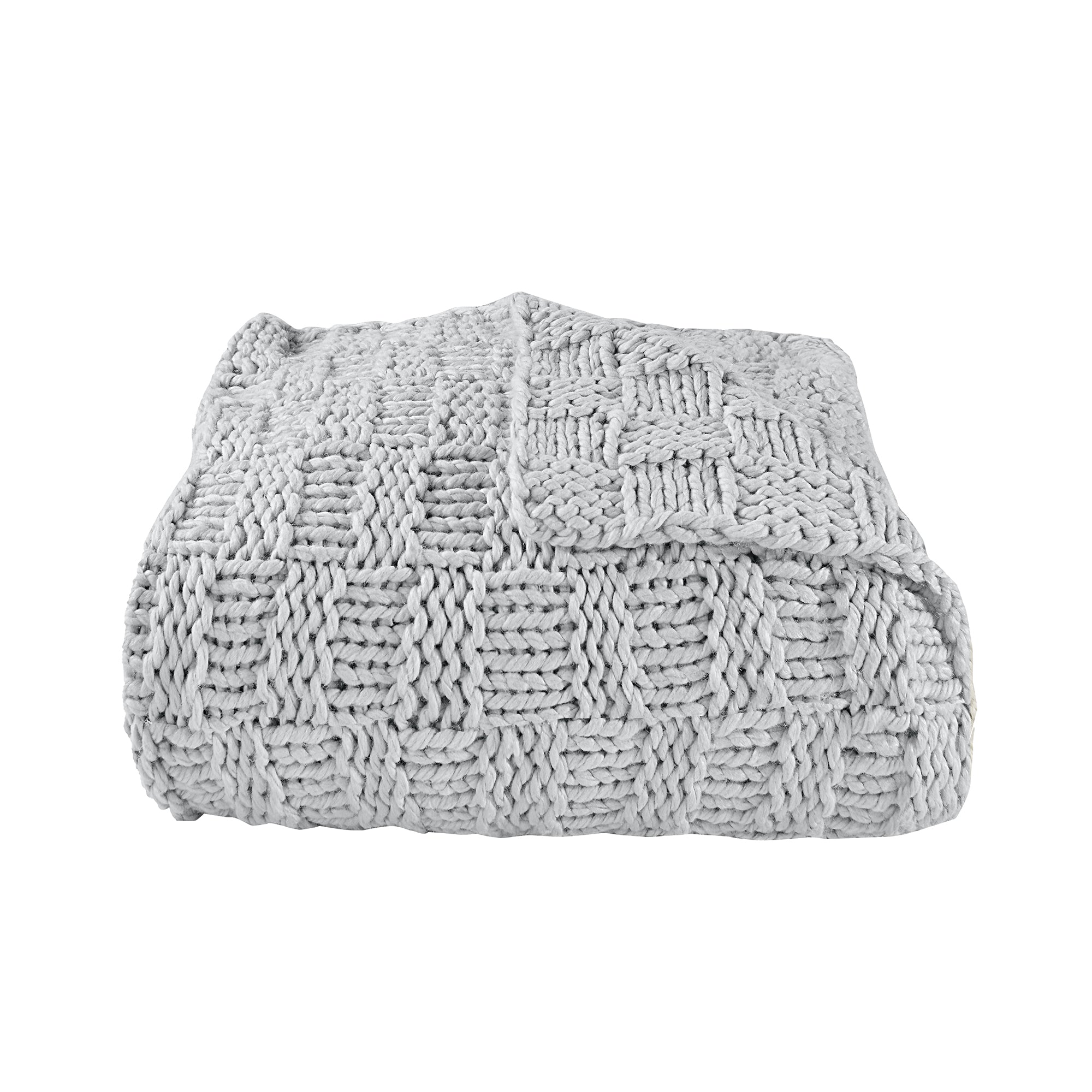 HiEnd Accents Chess Knit Throw - Thumbnail 3