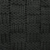 HiEnd Accents Chess Knit Throw TR1735-OS-SL Slate 85% acrylic, 15% wool 50x60x2