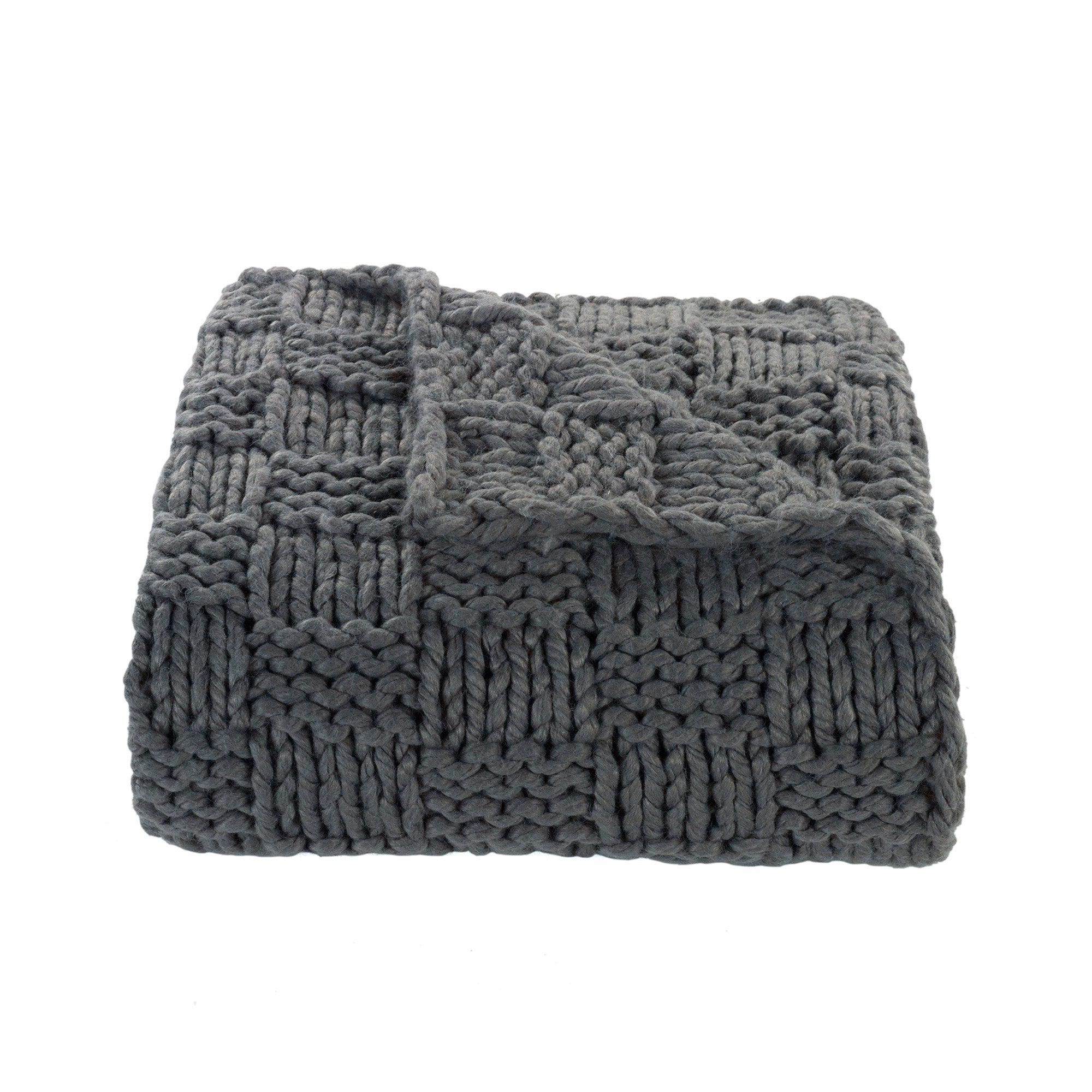 HiEnd Accents Chess Knit Throw - Thumbnail 5