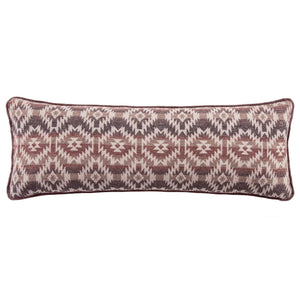 HiEnd Accents Mesa Wool Blend Lumbar Pillow TR1934PL-LP-OC Multi Color Shell: 85% polyester, 15% wool; Fill: 100% waterfowl feathers 14 x 42