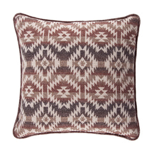 HiEnd Accents Mesa Wool Blend Square Pillow TR1934PL-SP-OC Multi Color Shell: 85% polyester, 15% wool; Fill: 100% waterfowl feathers 22 x 22