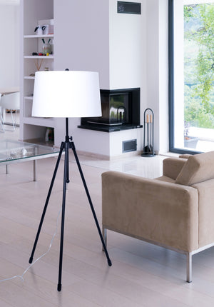 Tripod Floor Lamp Black House of Troy TR201-BLK