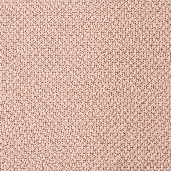 HiEnd Accents Cotton Knit Throw Blanket TR2135-TH-BH Blush Face and Back: 100% cotton 50.0 x 60.0