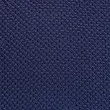 HiEnd Accents Cotton Knit Blanket TR2135-TW-NA Navy Face and Back: 100% cotton 68.0 x 88.0