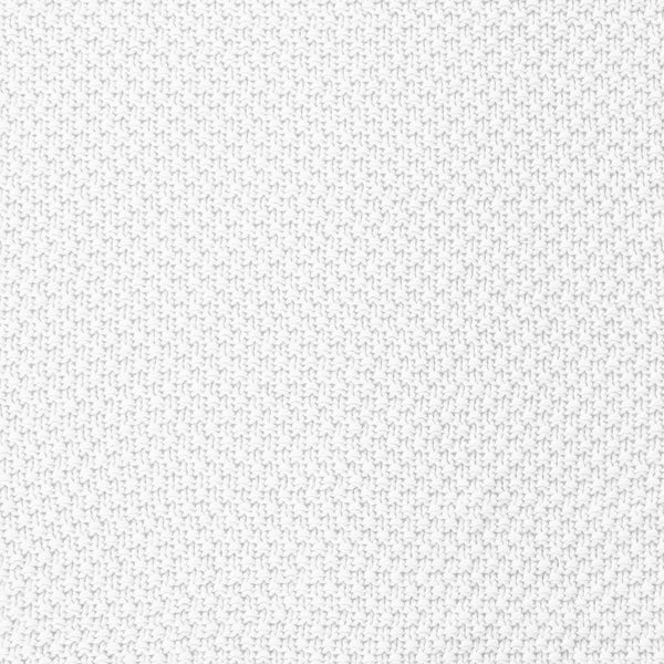 HiEnd Accents Cotton Knit Throw Blanket TR2135-TH-VW White Face and Back: 100% cotton 50.0 x 60.0