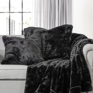 HiEnd Accents Oversized Arctic Bear Throw Blanket TR5005-AB-BK Black Cover: 82% Acrylic/18% Polyester. Lining: 100% Polyester 50x80x1.5