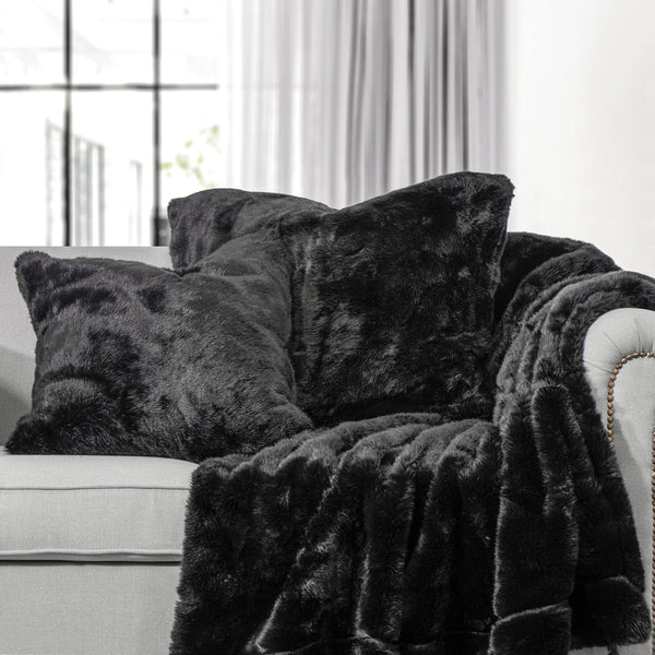 HiEnd Accents Oversized Arctic Bear Throw Blanket TR5005-AB-BK Black Cover: 82% Acrylic/18% Polyester. Lining: 100% Polyester 50x80x1.5