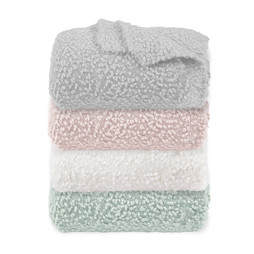 HiEnd Accents Pebble Creek Super Soft Throw Blanket TR5006-OS-BH Blush 50% nylon, 50% acrylic 50x60x0.5