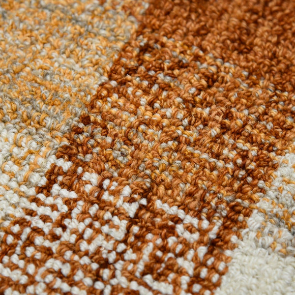 AMER Rugs Tartan TRA-10 Hand-Tufted Plaid Transitional Area Rug Orange 3'6" x 5'6"