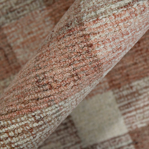 AMER Rugs Tartan TRA-14 Hand-Tufted Plaid Transitional Area Rug Rose Gold 3'6" x 5'6"