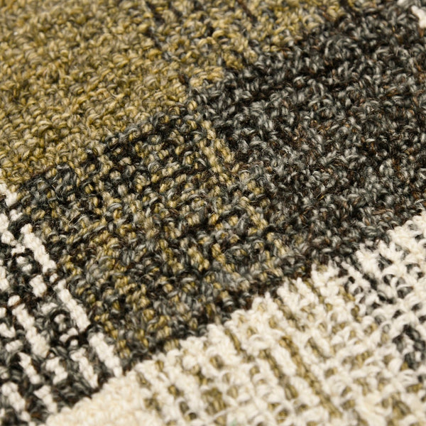 AMER Rugs Tartan TRA-5 Hand-Tufted Plaid Transitional Area Rug Khaki 3'6" x 5'6"