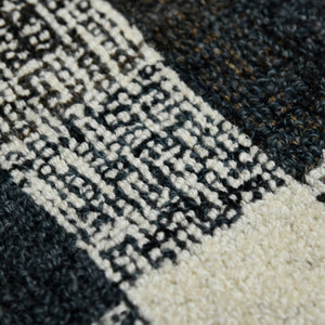 AMER Rugs Tartan TRA-6 Hand-Tufted Plaid Transitional Area Rug Charcoal 3'6" x 5'6"