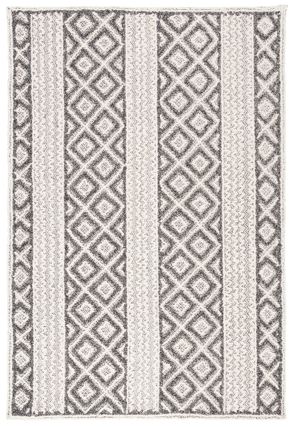Safavieh Trace 201 Hand Tufted 65% Wool, 25% Viscose, 10% Nylon Rug Grey / Beige 9' x 12'