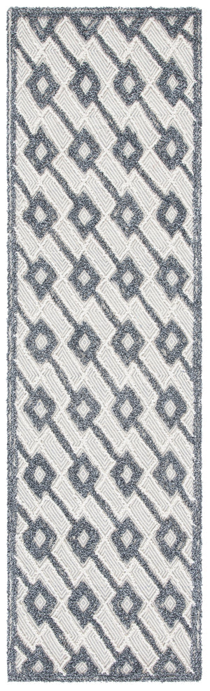 Safavieh Trace 203 Hand Tufted 65% Wool, 25% Viscose, 10% Nylon Rug Grey / Beige 9' x 12'