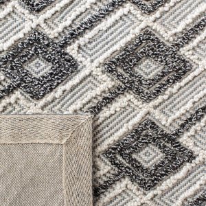 Safavieh Trace 203 Hand Tufted 65% Wool, 25% Viscose, 10% Nylon Rug Grey / Beige 9' x 12'