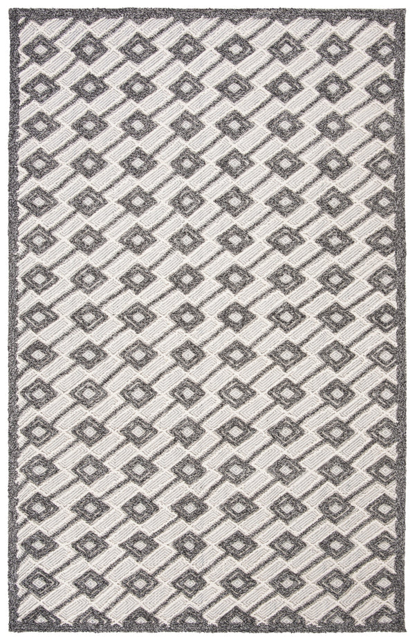 Safavieh Trace 203 Hand Tufted 65% Wool, 25% Viscose, 10% Nylon Rug Grey / Beige 9' x 12'