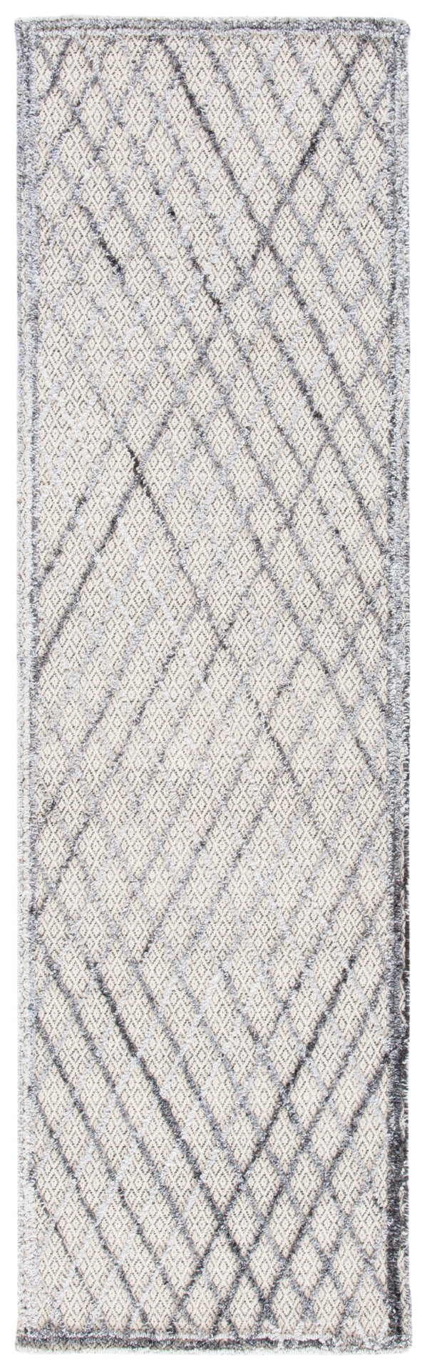 Safavieh Trace 204 Hand Tufted Wool 65%, Viscose, 25%, Nylon 10% Rug Grey / Ivory 9' x 12'