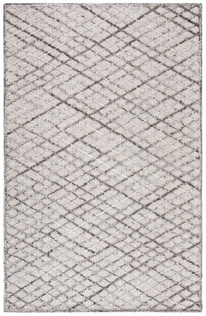 Trace 204 Contemporary Hand Tufted Wool 65%, Viscose, 25%, Nylon 10% Rug Grey / Ivory