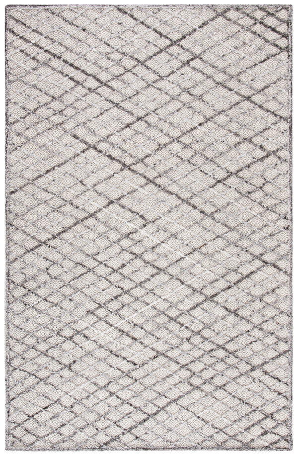 Safavieh Trace 204 Hand Tufted Wool 65%, Viscose, 25%, Nylon 10% Rug Grey / Ivory 9' x 12'