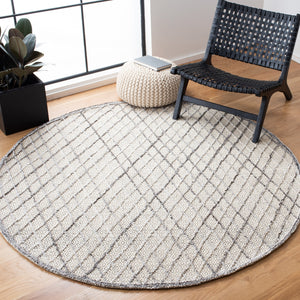 Safavieh Trace 204 Hand Tufted Wool 65%, Viscose, 25%, Nylon 10% Rug Grey / Ivory 9' x 12'