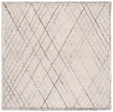 Safavieh Trace 204 Hand Tufted Wool 65%, Viscose, 25%, Nylon 10% Rug Grey / Ivory 9' x 12'