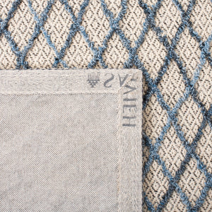 Safavieh Trace 204 Hand Tufted Wool 65%, Viscose, 25%, Nylon 10% Rug Blue / Black 9' x 12'