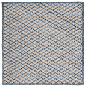 Safavieh Trace 204 Hand Tufted Wool 65%, Viscose, 25%, Nylon 10% Rug Blue / Black 9' x 12'